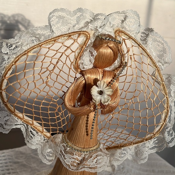 NEW Wedding decor items: guest book sign, flower basket, wicker angel bride - Picture 11 of 13